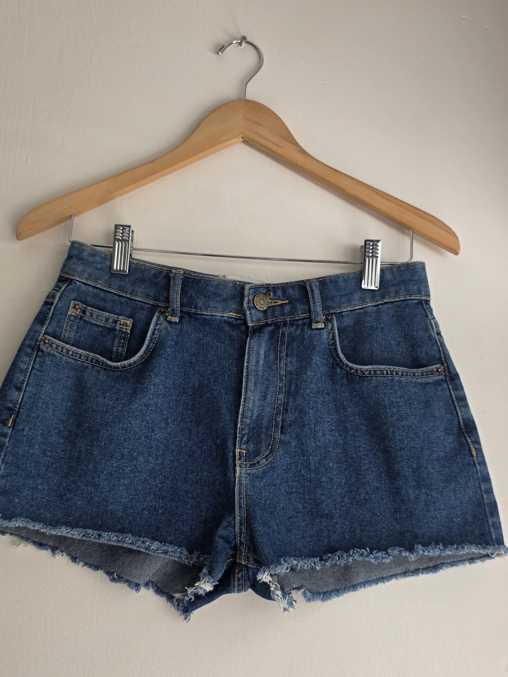 BDG Women's Dark Blue Denim Cutoff Shorts